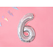Folie Ballon Cijfer 6 Holografisch 35cm Folie Ballon Cijfer 6 Holografisch 35cm