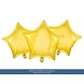 Helium Ballon Ster Geel Doorzichtig 48cm leeg Helium Ballon Ster Geel Doorzichtig 48cm leeg