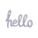 Folie Ballon Hello Holografisch 72cm Folie Ballon Hello Holografisch 72cm