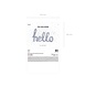 Folie Ballon Hello Holografisch 72cm Folie Ballon Hello Holografisch 72cm