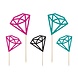 Cupcake Toppers Diamant 25,5cm 5st Cupcake Toppers Diamant 25,5cm 5st