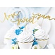 Cupcake Toppers Goud Sweet Love Yum 13cm 6st Cupcake Toppers Goud Sweet Love Yum 13cm 6st