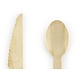 Houten Bestek Gekleurd Pastel 16cm 18 delig Houten Bestek Gekleurd Pastel 16cm 18 delig