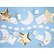 Papieren Rietjes Goud met Sterren 19,5cm 10st Papieren Rietjes Goud met Sterren 19,5cm 10st