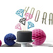 Cupcake Toppers Diamant 25,5cm 5st Cupcake Toppers Diamant 25,5cm 5st