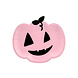Halloween Borden Pompoen Roze 25cm 6st Halloween Borden Pompoen Roze 25cm 6st