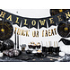 Halloween Papieren Waaiers Set 32-40cm 2 delig Halloween Papieren Waaiers Set 32-40cm 2 delig