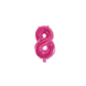 Folie Ballon Cijfer 8 Roze 41cm met Rietje Folie Ballon Cijfer 8 Roze 41cm met Rietje