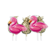 Hawaii Kaarsenset Flamingo 7cm 5 delig Hawaii Kaarsenset Flamingo 7cm 5 delig