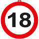 Deurbord 18 Jaar 47cm Deurbord 18 Jaar 47cm