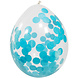 Confetti Ballonnen Blauw 30cm 4st Confetti Ballonnen Blauw 30cm 4st
