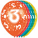 Ballonnen 3 Jaar Versiering 30cm 5st Ballonnen 3 Jaar Versiering 30cm 5st