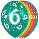 Ballonnen 6 Jaar Versiering 30cm 5st Ballonnen 6 Jaar Versiering 30cm 5st