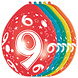 Ballonnen 9 Jaar Versiering 30cm 5st Ballonnen 9 Jaar Versiering 30cm 5st
