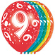 Ballonnen 9 Jaar Versiering 30cm 5st Ballonnen 9 Jaar Versiering 30cm 5st