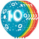 Ballonnen 10 Jaar Versiering 30cm 5st Ballonnen 10 Jaar Versiering 30cm 5st