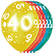 Ballonnen 40 Jaar Versiering 30cm 5st Ballonnen 40 Jaar Versiering 30cm 5st