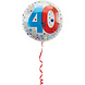 Helium Ballon 40 Jaar Stippen 45cm leeg Helium Ballon 40 Jaar Stippen 45cm leeg