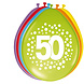 Ballonnen 50 Jaar Stippen 30cm 8st Ballonnen 50 Jaar Stippen 30cm 8st