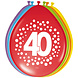 Ballonnen 40 Jaar Stippen 30cm 8st Ballonnen 40 Jaar Stippen 30cm 8st