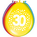 Ballonnen 30 Jaar Stippen 30cm 8st Ballonnen 30 Jaar Stippen 30cm 8st