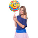 Helium Ballon Emoticon Welcome 43cm leeg Helium Ballon Emoticon Welcome 43cm leeg