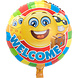 Helium Ballon Emoticon Welcome 43cm leeg Helium Ballon Emoticon Welcome 43cm leeg