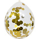 Confetti Ballonnen Goud 30cm 4st Confetti Ballonnen Goud 30cm 4st