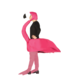Flamingo Kostuum Roze L Flamingo Kostuum Roze L