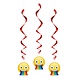 Emoji Hangdecoratie Fun 66cm 3st Emoji Hangdecoratie Fun 66cm 3st