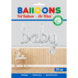 Folie Ballon Baby Zilver 1,19m leeg Folie Ballon Baby Zilver 1,19m leeg