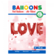Ballonnen Letter Set Love Rood 41cm Ballonnen Letter Set Love Rood 41cm