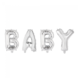 Ballonnen Letter Set Baby Zilver 41cm Ballonnen Letter Set Baby Zilver 41cm