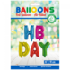 Ballonnen Letter Set Hbday Gekleurd 41cm Ballonnen Letter Set Hbday Gekleurd 41cm