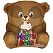 Helium Ballon Beer Happy Birthday 45cm leeg Helium Ballon Beer Happy Birthday 45cm leeg