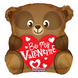 Helium Ballon Beer Be My Valentine 45cm leeg Helium Ballon Beer Be My Valentine 45cm leeg