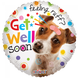 Helium Ballon Get Well Hond 45cm leeg Helium Ballon Get Well Hond 45cm leeg