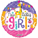 Helium Ballon Geboorte New Baby Girl 45cm leeg Helium Ballon Geboorte New Baby Girl 45cm leeg