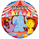 Helium Ballon Happy Birthday Circus 45cm leeg Helium Ballon Happy Birthday Circus 45cm leeg