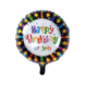 Helium Ballon Happy Birthday Kaarsjes 45cm leeg Helium Ballon Happy Birthday Kaarsjes 45cm leeg