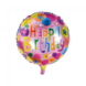 Helium Ballon Happy Birthday Confetti 45cm leeg Helium Ballon Happy Birthday Confetti 45cm leeg
