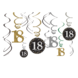 Hangdecoratie 18 Jaar Happy Birthday 61cm 12st Hangdecoratie 18 Jaar Happy Birthday 61cm 12st