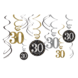 Hangdecoratie 30 Jaar Happy Birthday 61cm 12st Hangdecoratie 30 Jaar Happy Birthday 61cm 12st