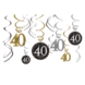 Hangdecoratie 40 Jaar Happy Birthday 61cm 12st Hangdecoratie 40 Jaar Happy Birthday 61cm 12st