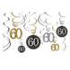 Hangdecoratie 60 Jaar Happy Birthday 61cm 12st Hangdecoratie 60 Jaar Happy Birthday 61cm 12st