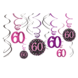 Hangdecoratie 60 Jaar Happy Birthday Roze 63,5cm 12st Hangdecoratie 60 Jaar Happy Birthday Roze 63,5cm 12st