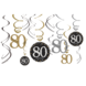 Hangdecoratie 80 Jaar Happy Birthday 61cm 12st Hangdecoratie 80 Jaar Happy Birthday 61cm 12st