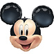 Mickey Mouse Helium Ballon Hoofd 63cm leeg Mickey Mouse Helium Ballon Hoofd 63cm leeg