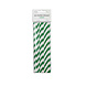 Papieren Rietjes Groen Gestreept 19,7cm 20st Papieren Rietjes Groen Gestreept 19,7cm 20st