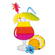 Hawaii Decoratie 35cm 4st Hawaii Decoratie 35cm 4st